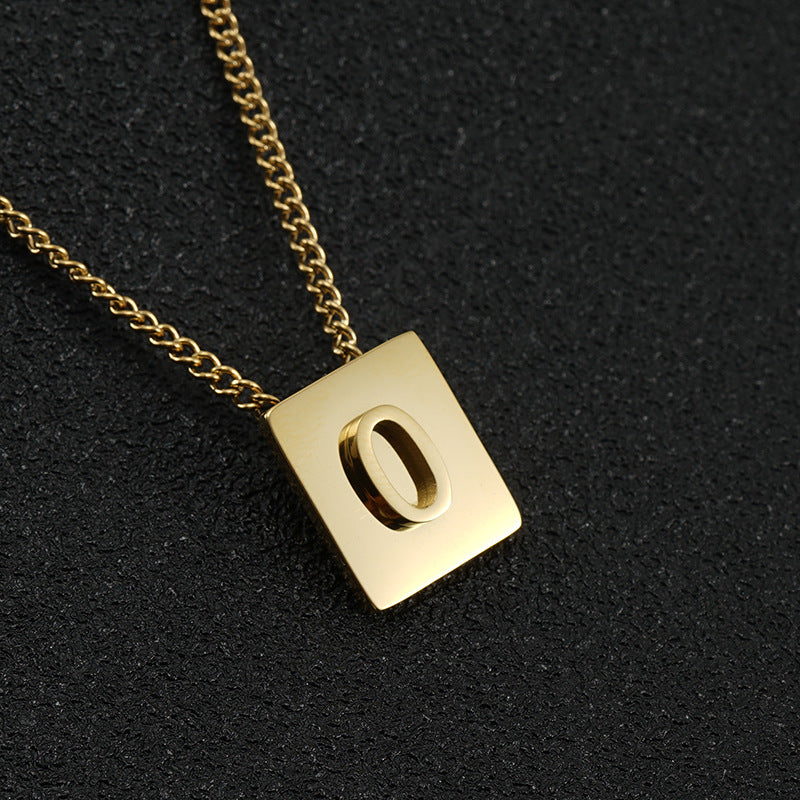 Block Letter Necklace