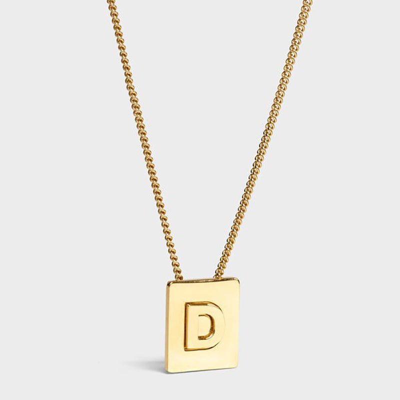 Block Letter Necklace