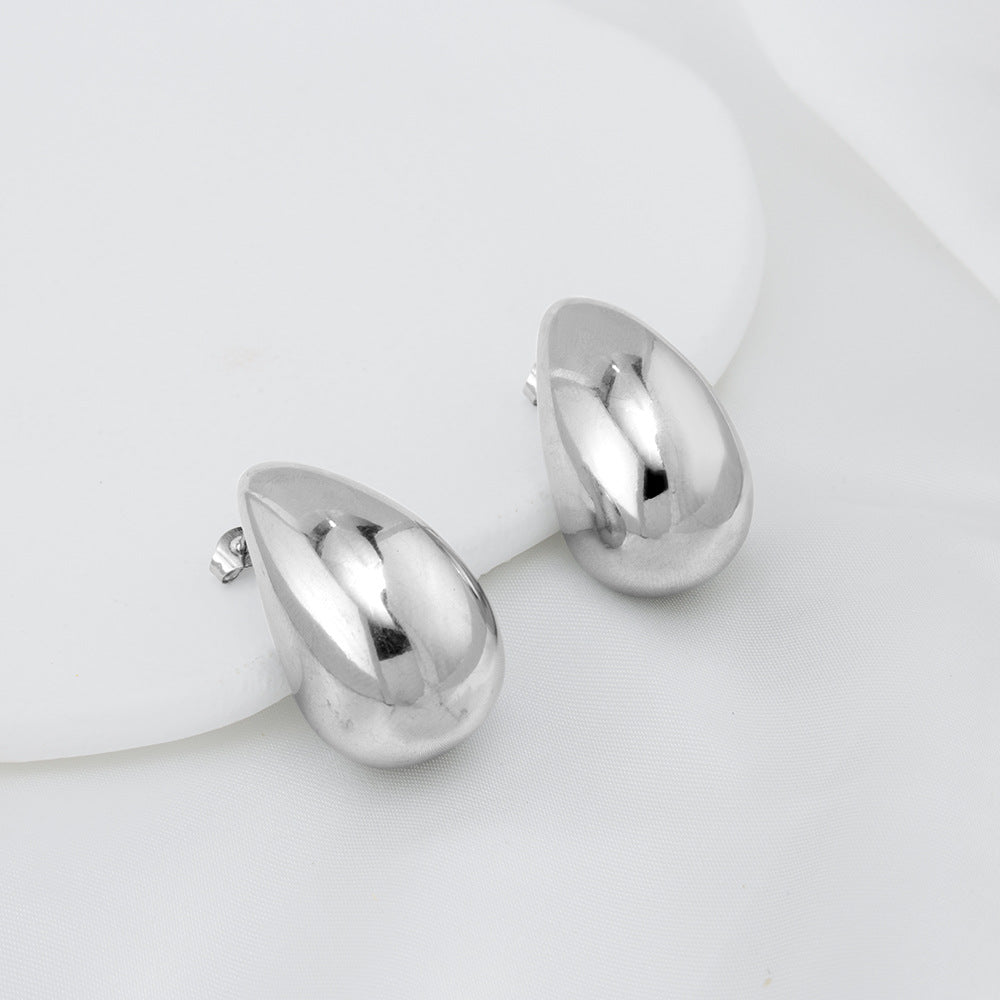 Stainless Steel Water Drop Earring