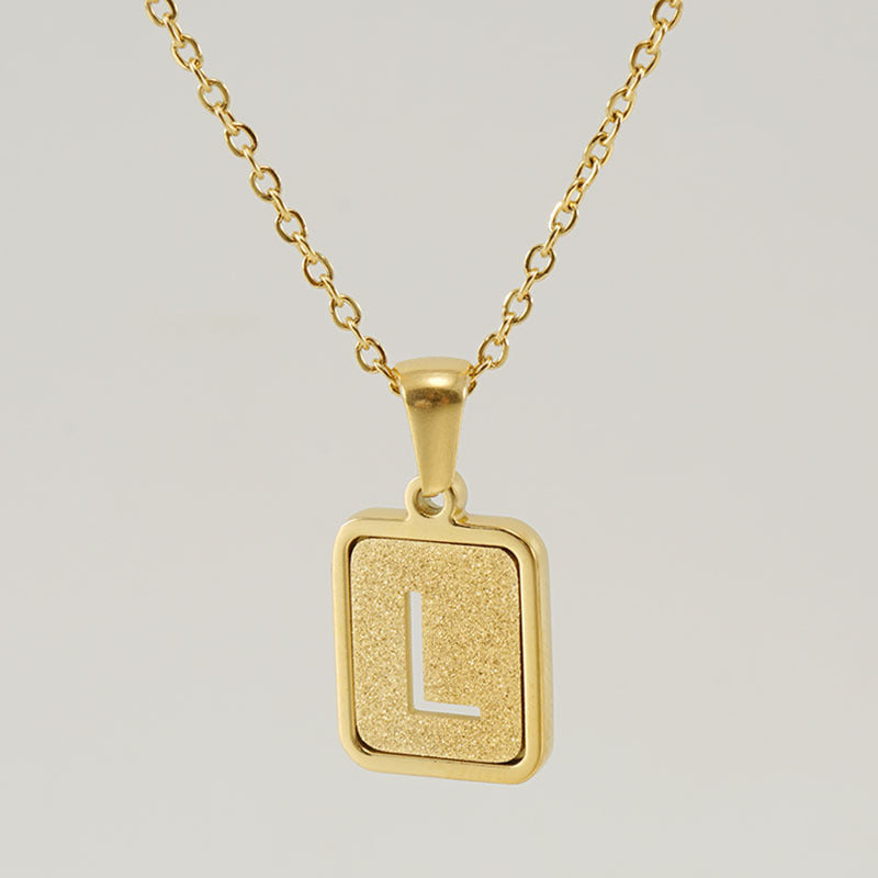 26 English Letter Pendant Necklace