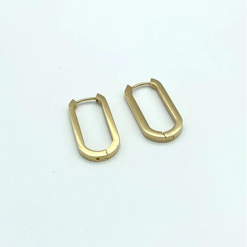 Gold U-shaped Earrings