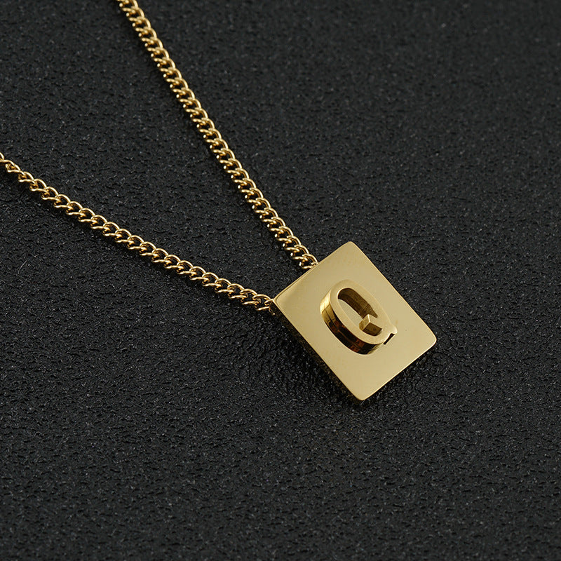 Block Letter Necklace