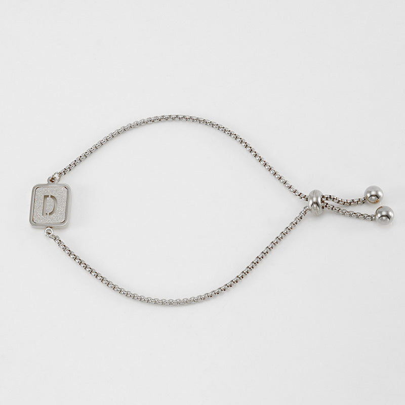 Hollow letter bracelet