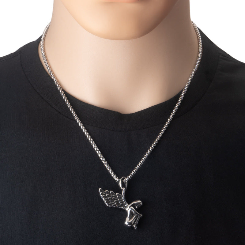 Lucky Guardian Angel Wings Necklace