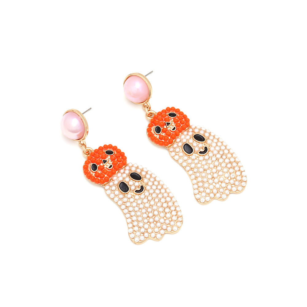 Pumpkin Ghost Earrings