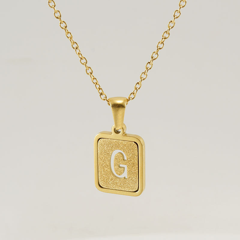 26 English Letter Pendant Necklace