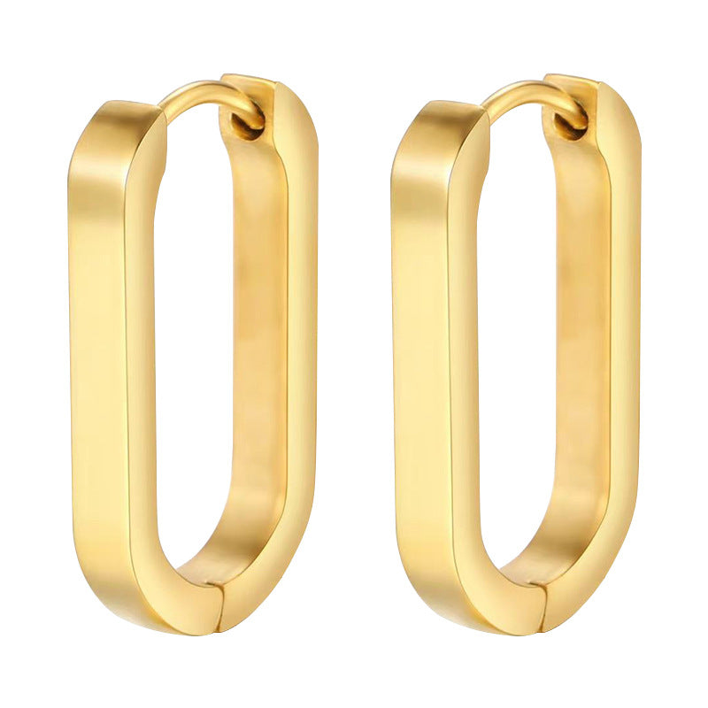 Gold U-shaped Earrings