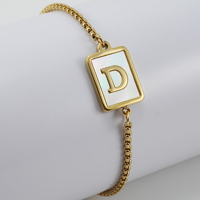 Letter Adjustable Bracelet