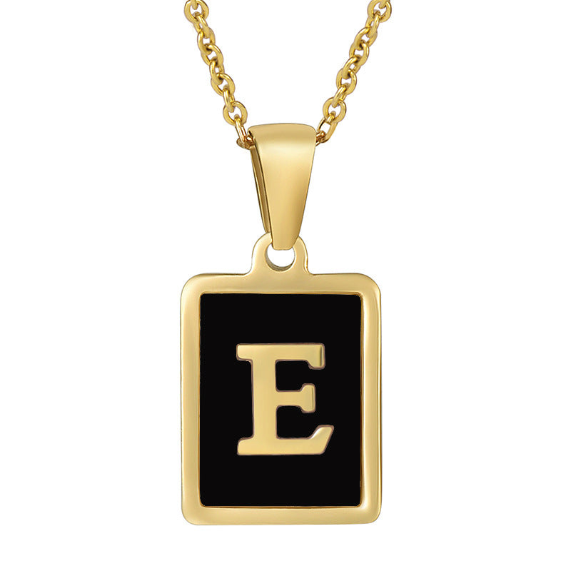 Square Letter Necklace