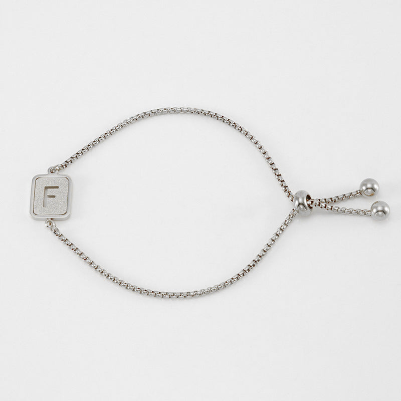 Hollow letter bracelet