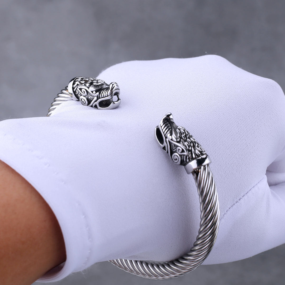 Goth Snake Head Bracelet