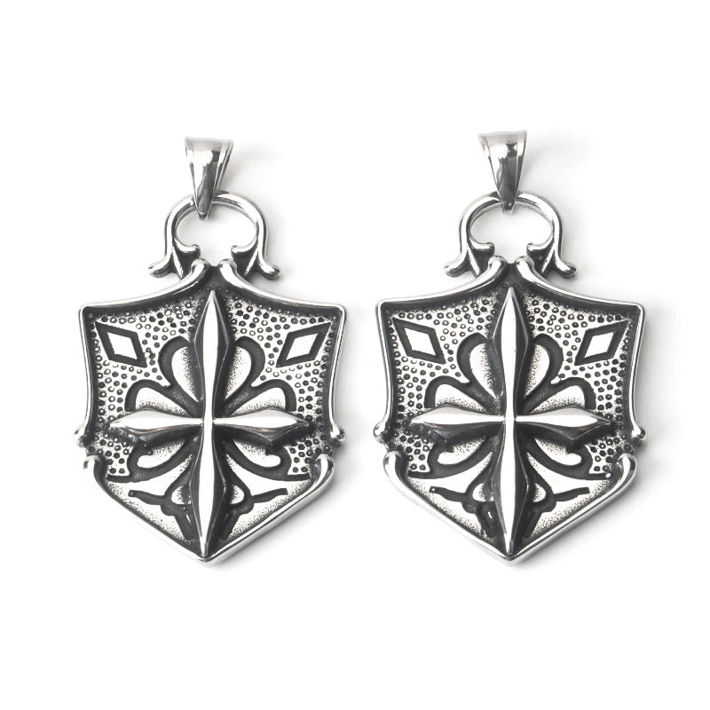 Cross Shield Necklace