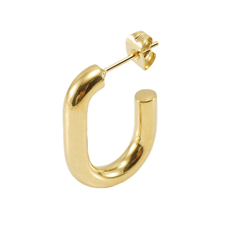 U-shaped Geometric Earring