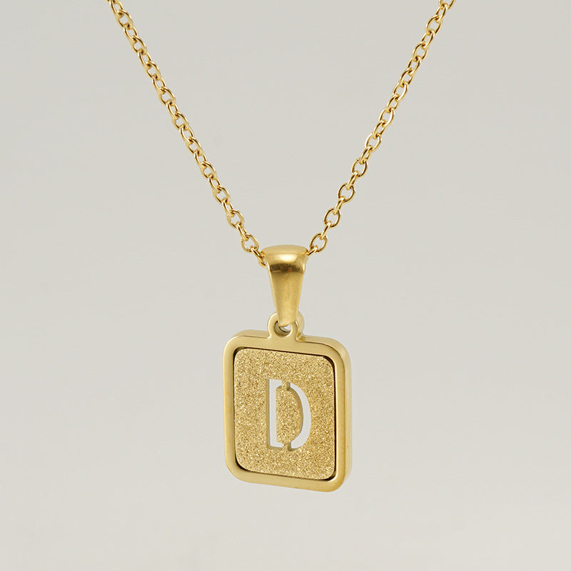 26 English Letter Pendant Necklace