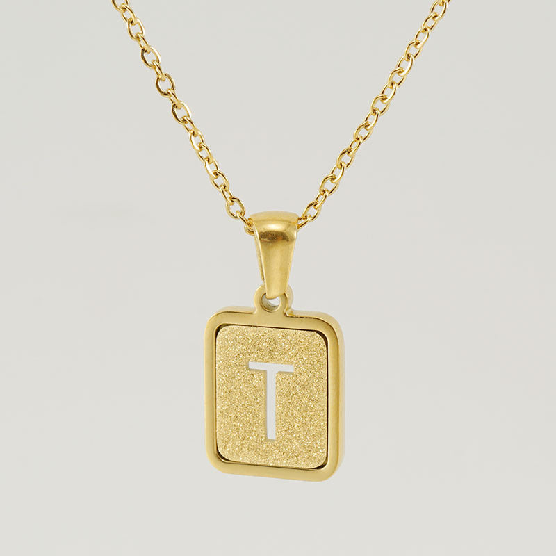 26 English Letter Pendant Necklace