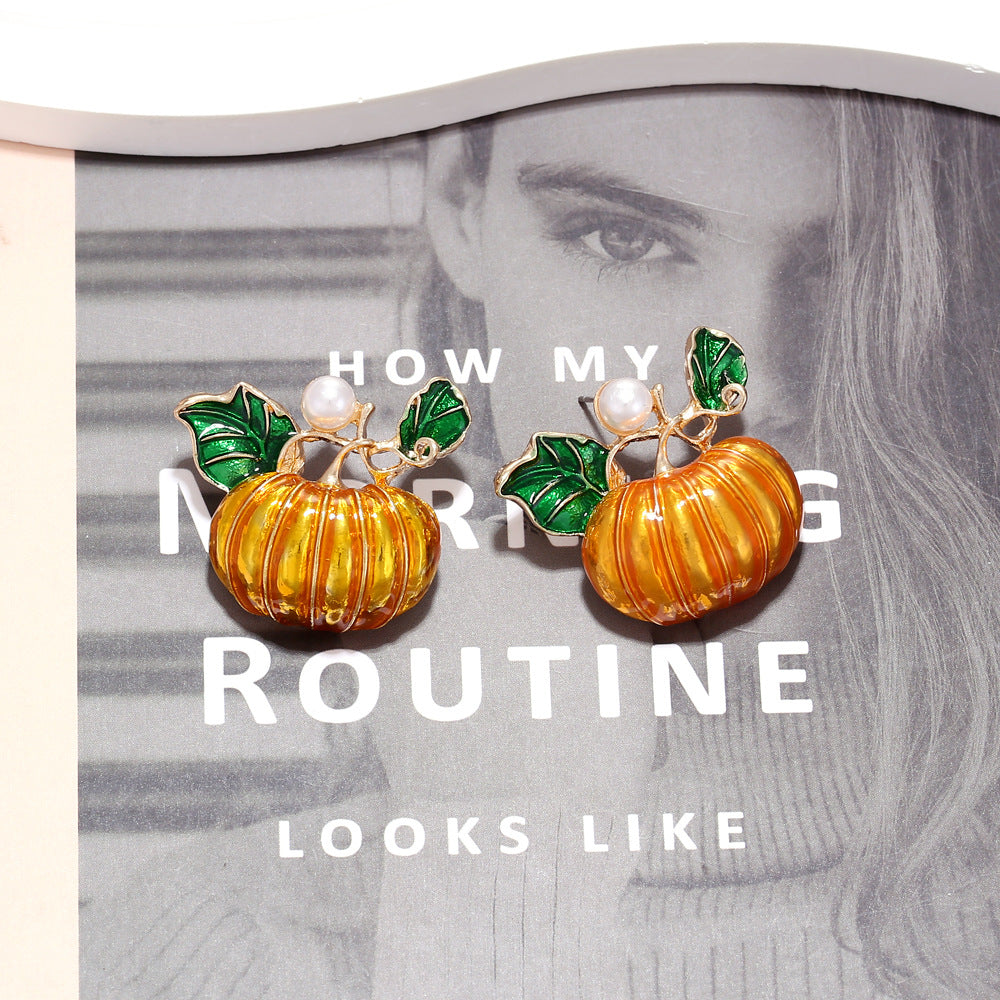 Halloween Pumpkin Earring