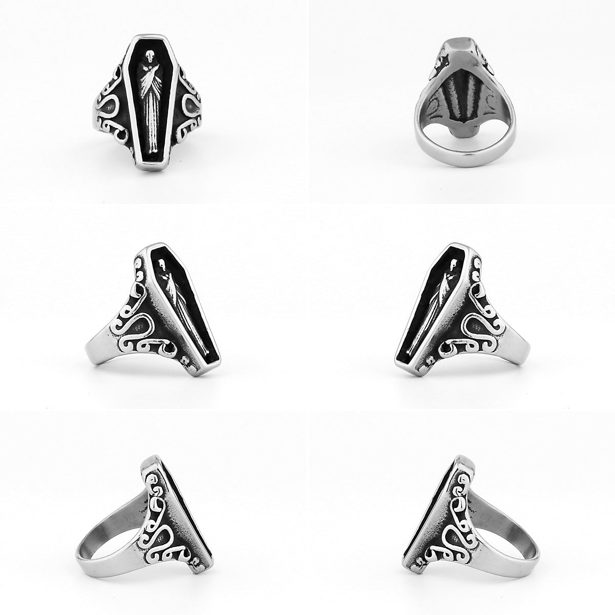 Personality vampire coffin ring