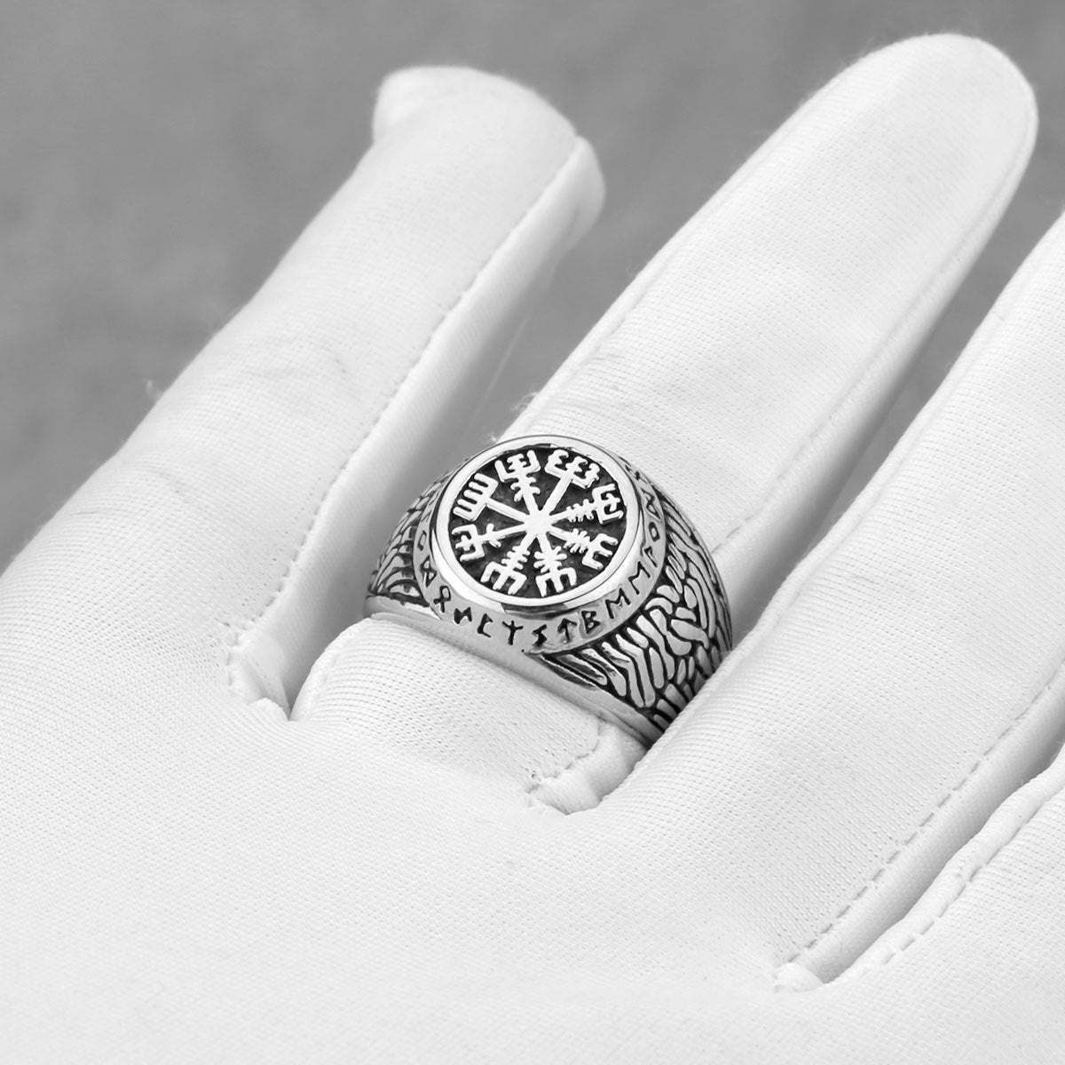 Nordic Compass Rune Ring