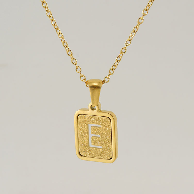 26 English Letter Pendant Necklace