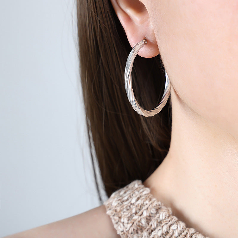 Twisting Fried Dough Twists Earring