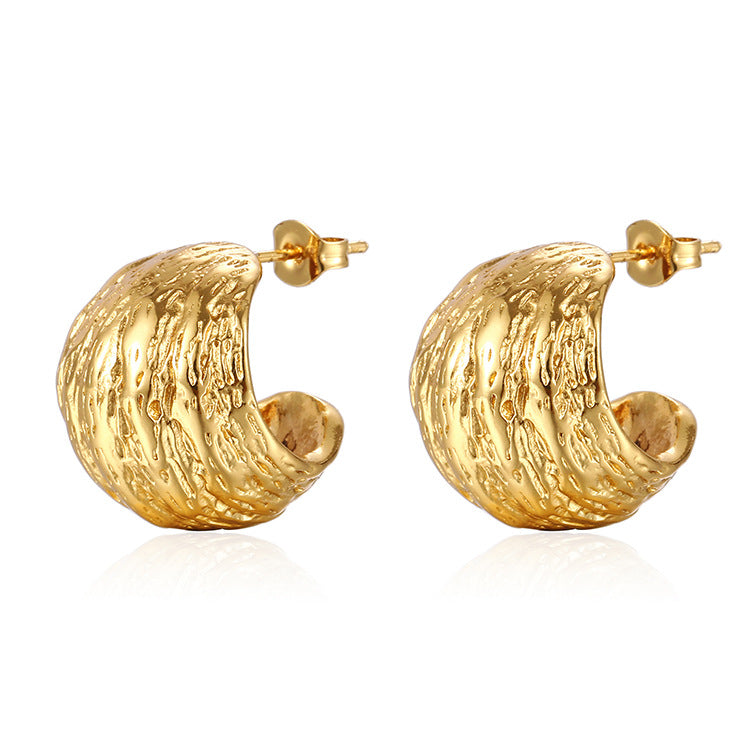 Walnut Light Luxury Earring