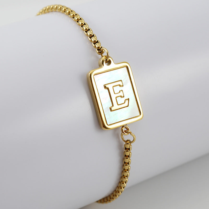 Letter Adjustable Bracelet