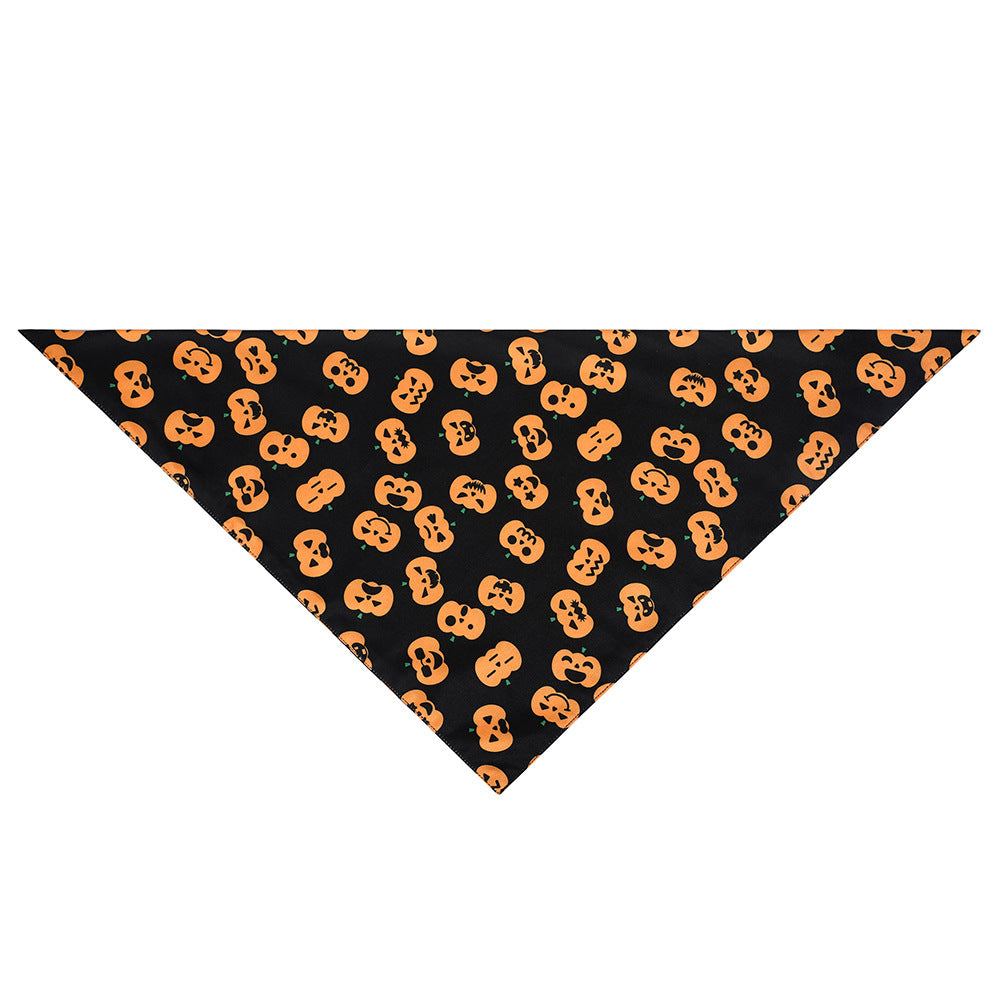 Pumpkin printed Pet Bandanas