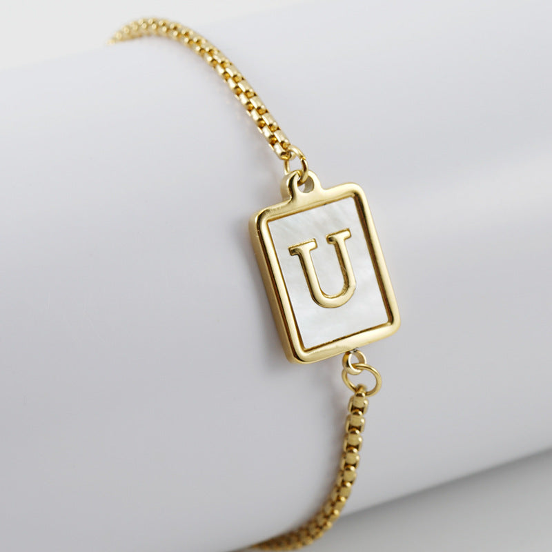 Letter Adjustable Bracelet