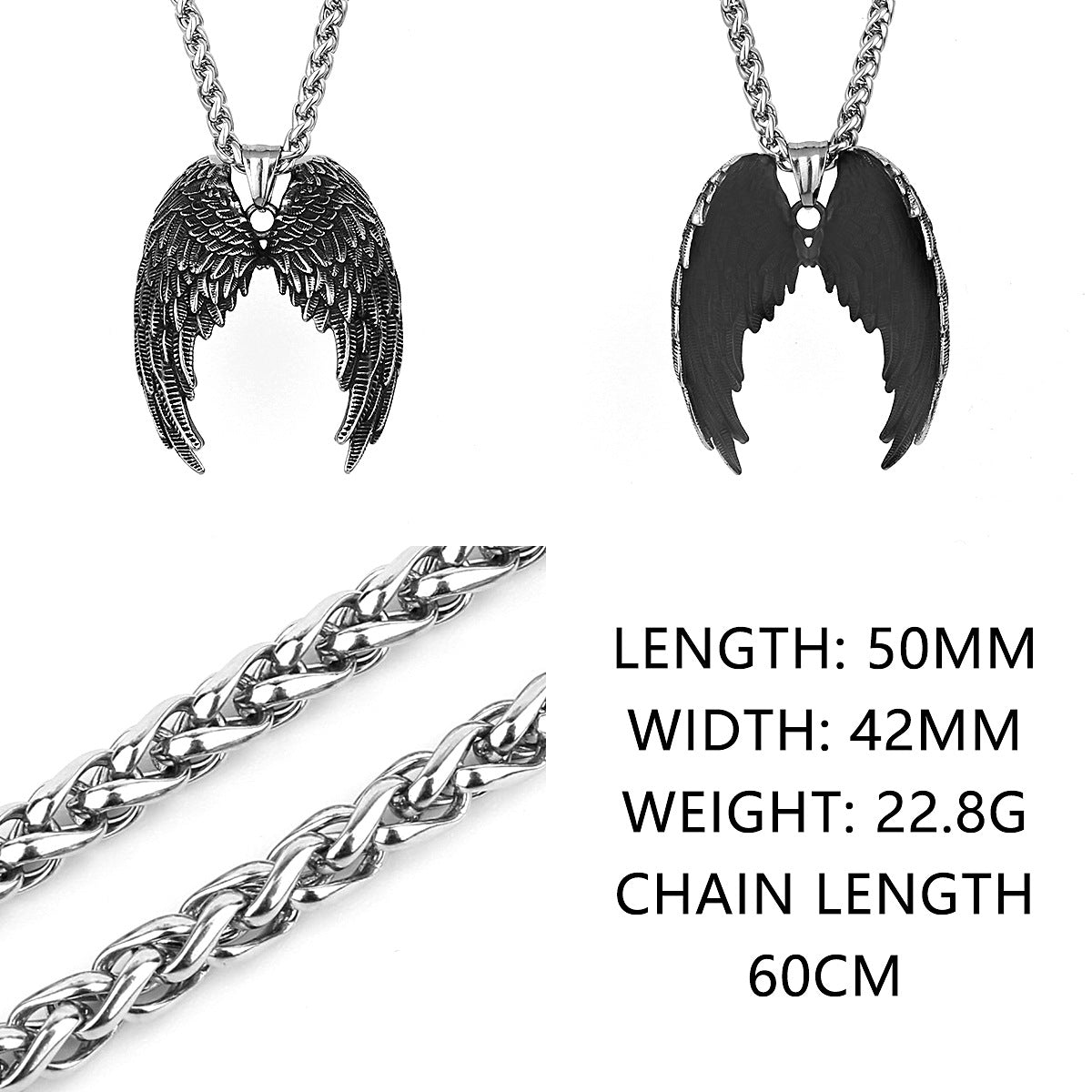 Goth Wings Necklace