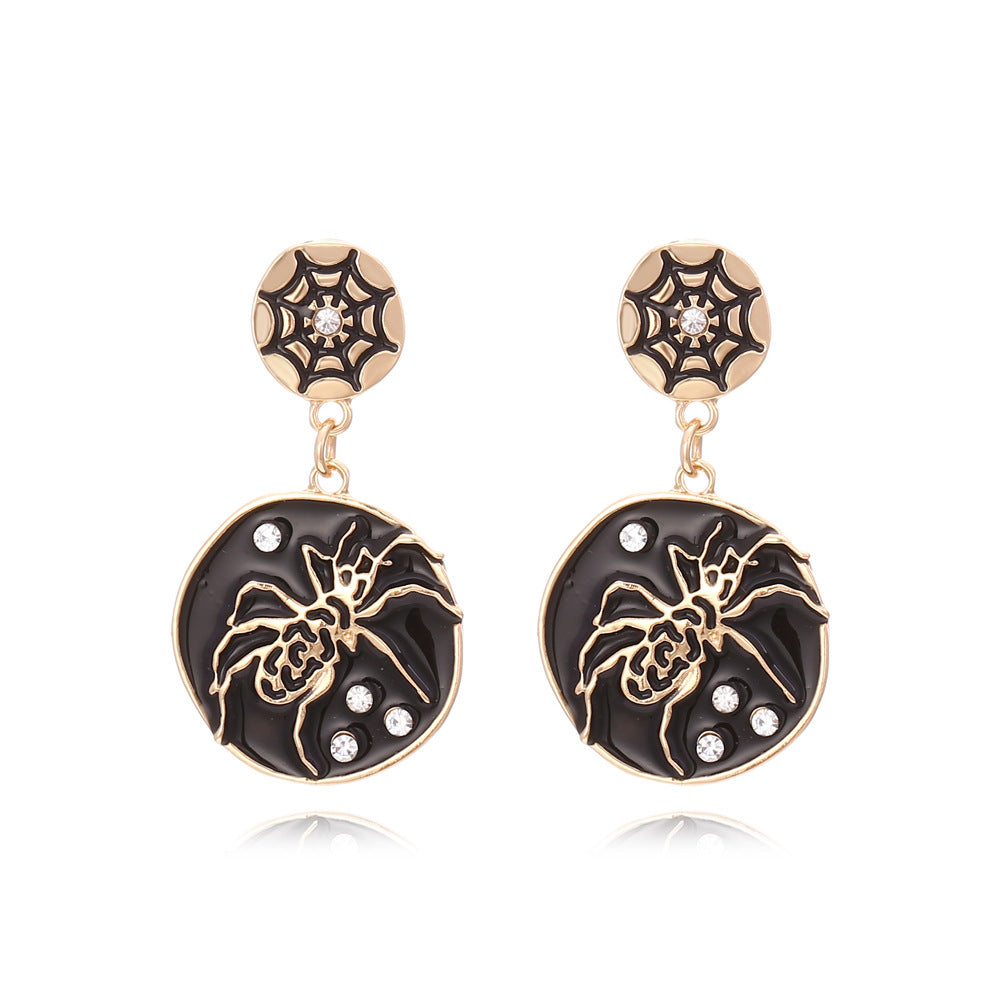 Diamond Spider Earrings