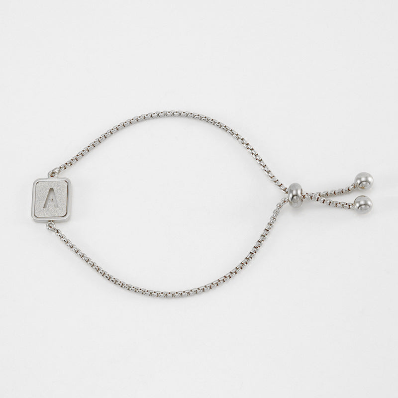 Hollow letter bracelet