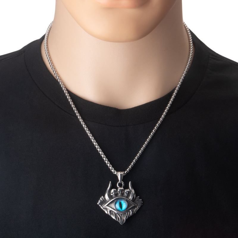 Dark Blue Devil's Eye Necklace