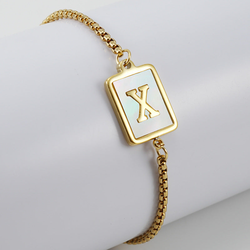 Letter Adjustable Bracelet