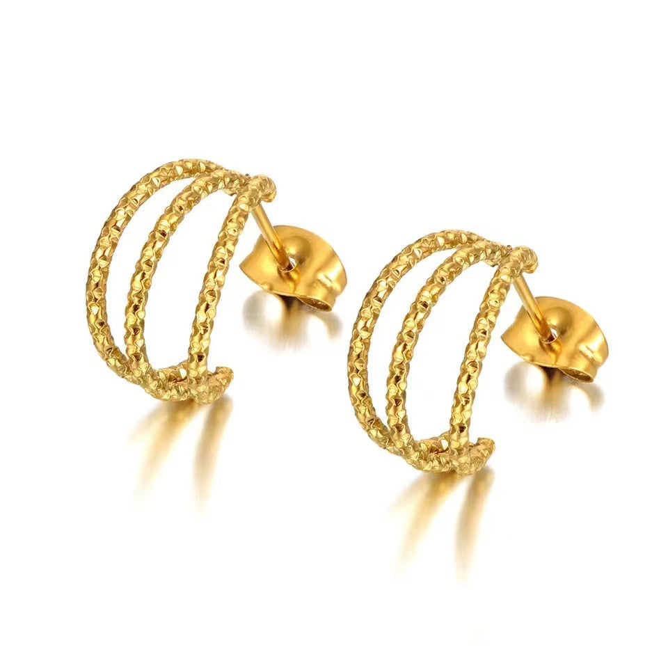 Simple multi-layer fashion earring