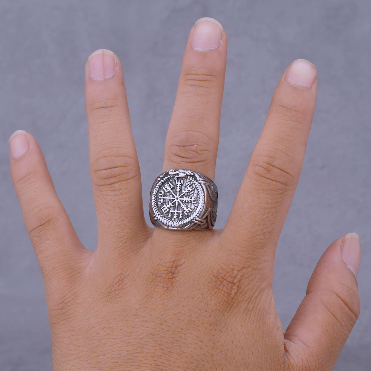 Goth Celtic Rune Ring