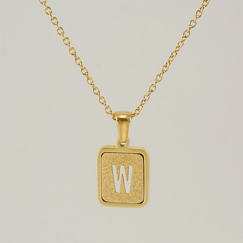 26 English Letter Pendant Necklace