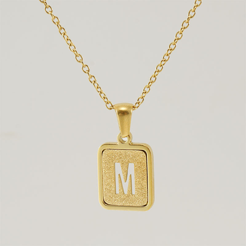 26 English Letter Pendant Necklace