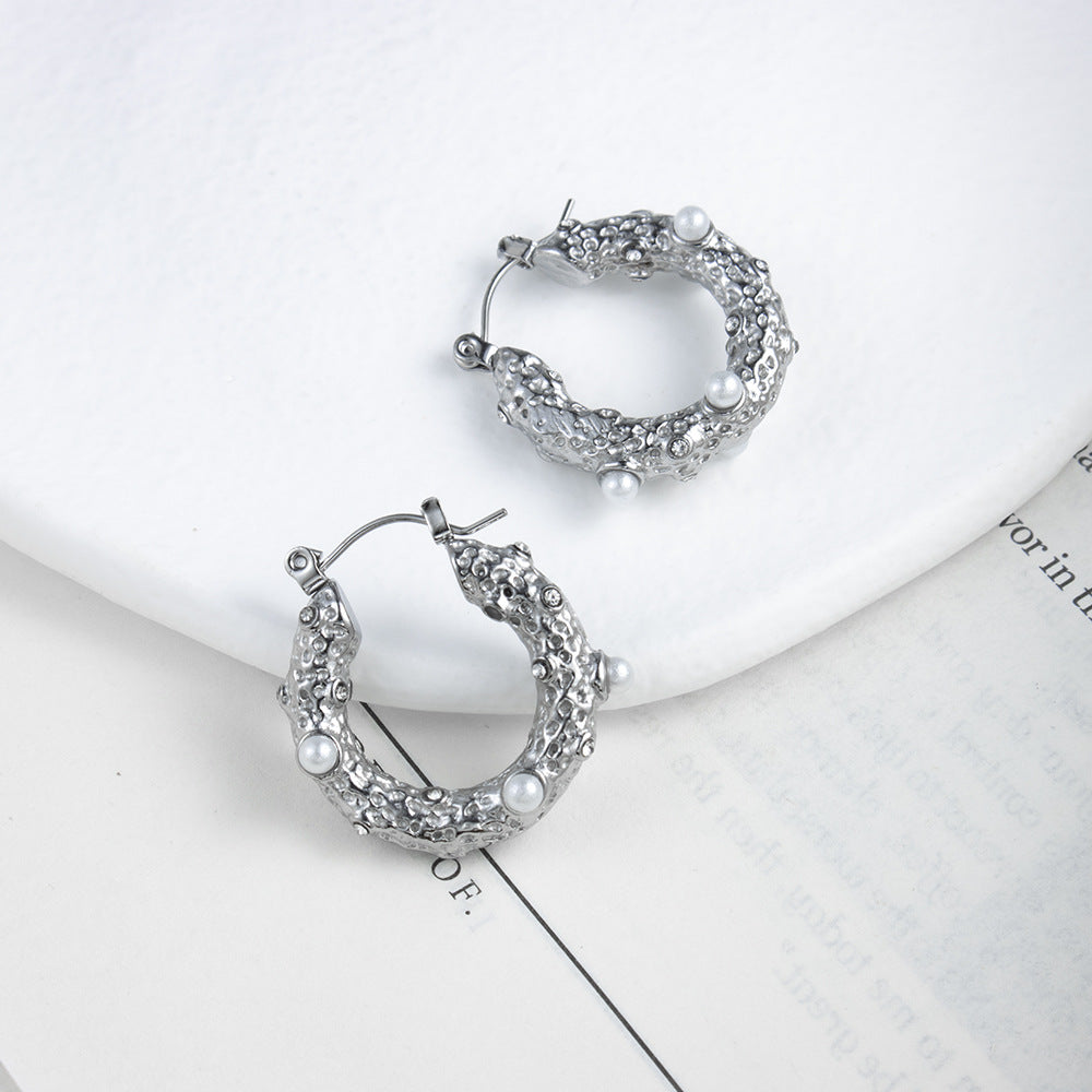 Stainless Diamond Earrings