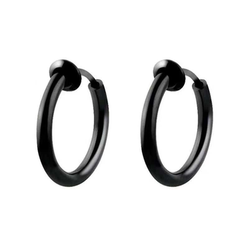 Black Special-shaped Earring