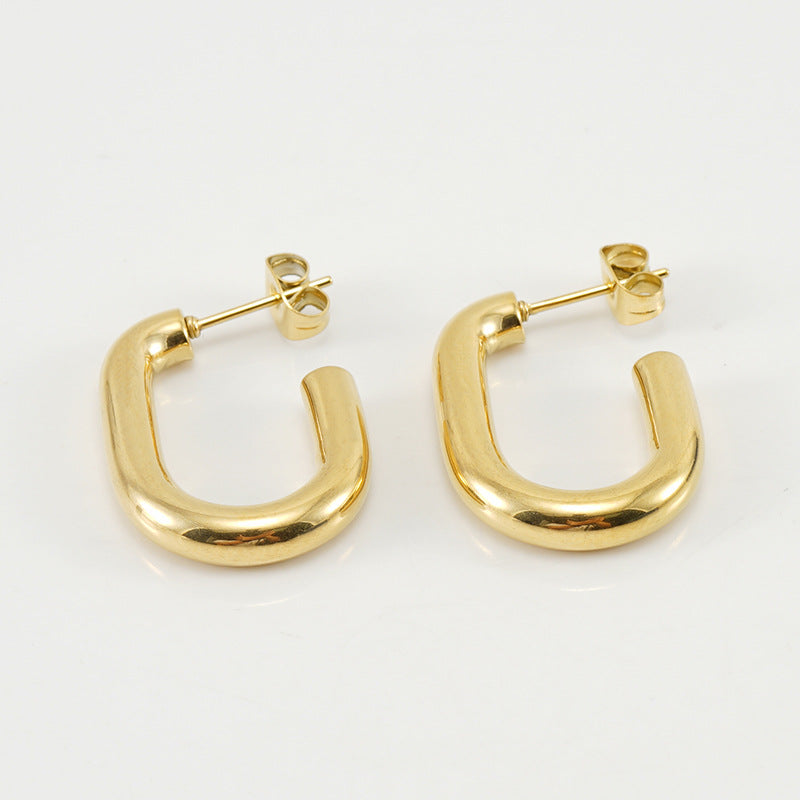 U-shaped Geometric Earring