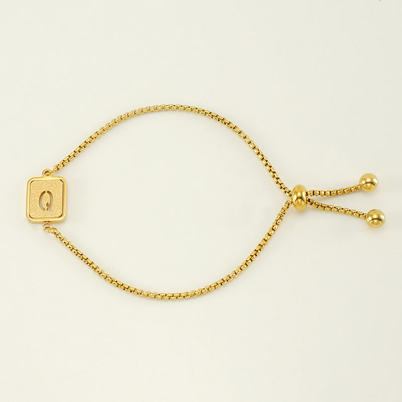 Hollow letter bracelet