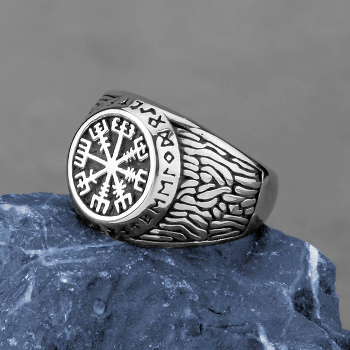 Nordic Compass Rune Ring