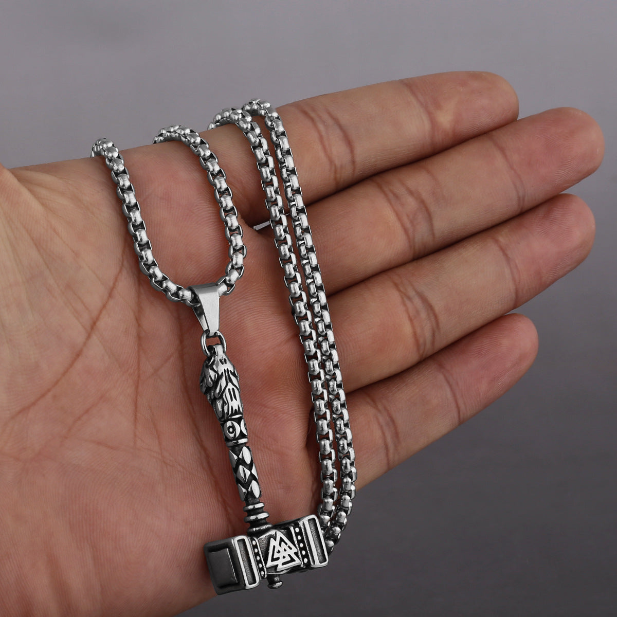 Goth Thor's Hammer Necklace