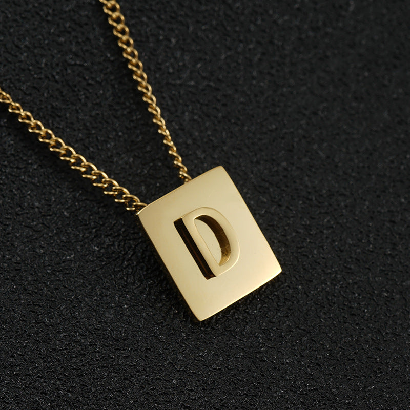 Block Letter Necklace