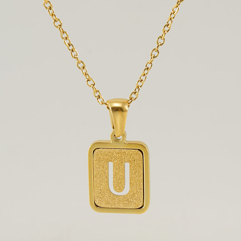 26 English Letter Pendant Necklace