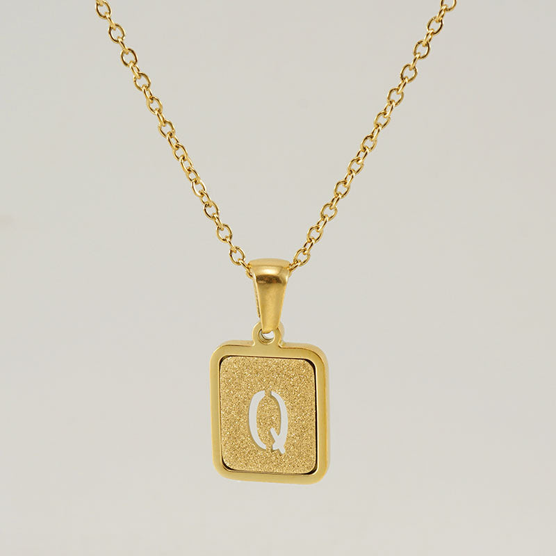 26 English Letter Pendant Necklace