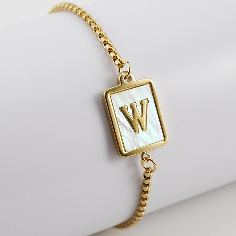 Letter Adjustable Bracelet