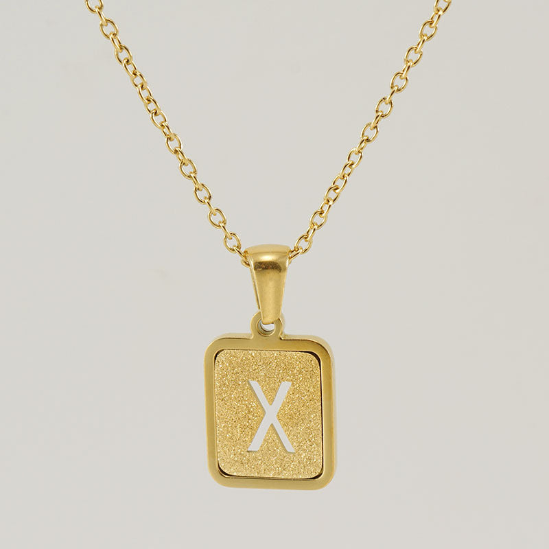 26 English Letter Pendant Necklace