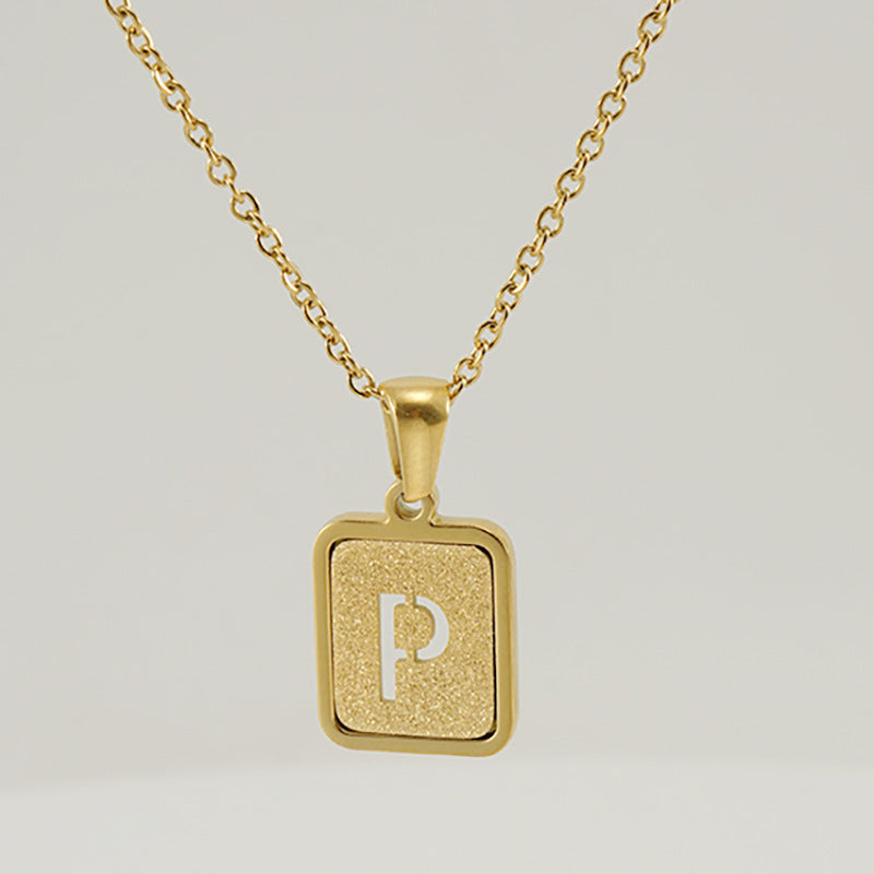 26 English Letter Pendant Necklace