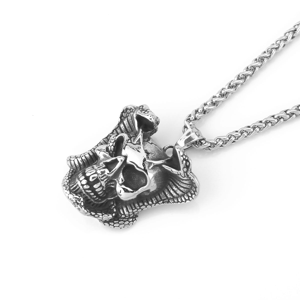 Eye Snake Skeleton necklace